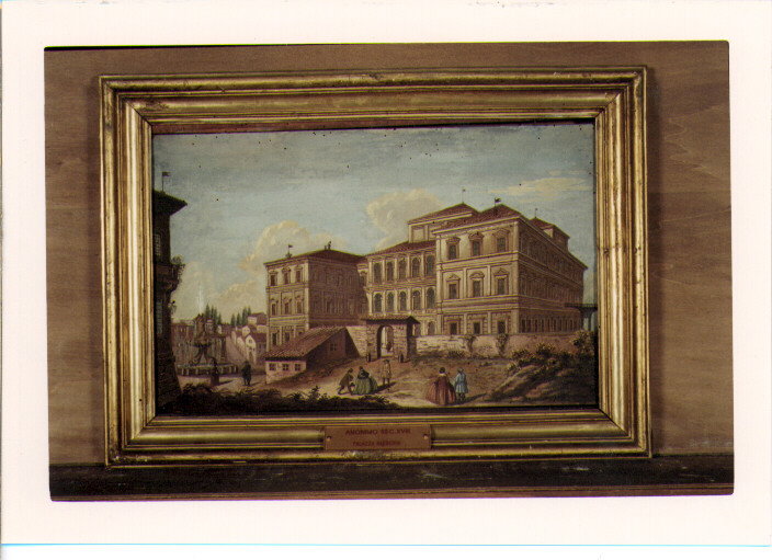 VEDUTA DI PALAZZO BARBERINI (DIPINTO) (SEC. XVIII)