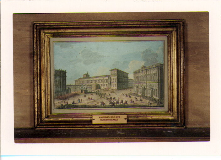 VEDUTA DI PIAZZA MONTE CAVALLO (DIPINTO) (SEC. XVIII)