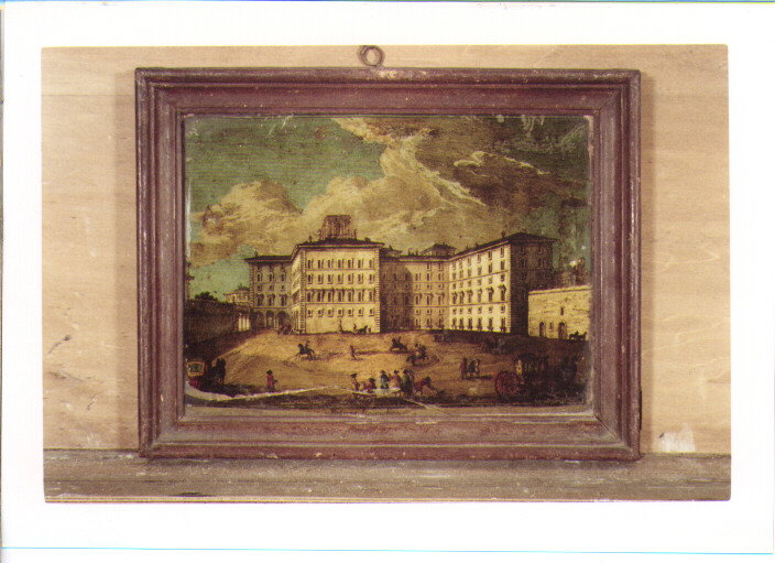 VEDUTA DI PALAZZO ROSPIGLIOSI (DIPINTO) (SEC. XVIII)