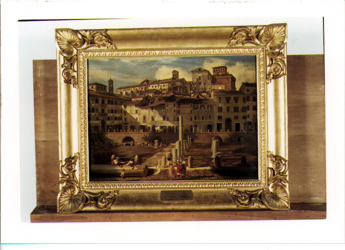 VEDUTA DEL FORO TRAIANO E DEL CAMPIDOGLIO (DIPINTO) (SEC. XIX)