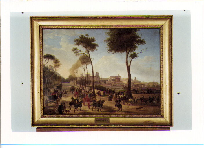 VEDUTA DEL PINCIO (DIPINTO) (Prima met&agrave; SEC. XIX)