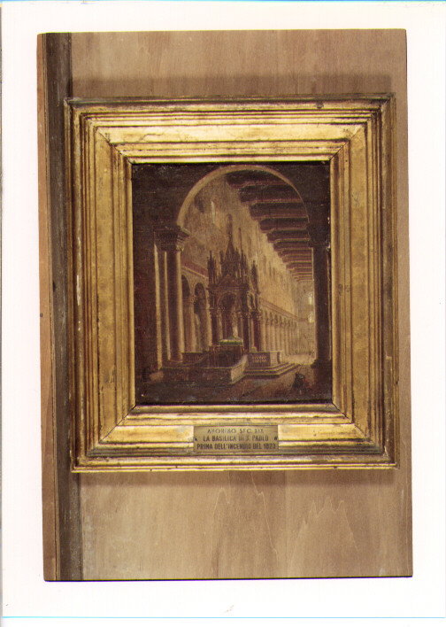 INTERNO BASILICA SAN PAOLO (DIPINTO) (INIZIO SEC. XIX)