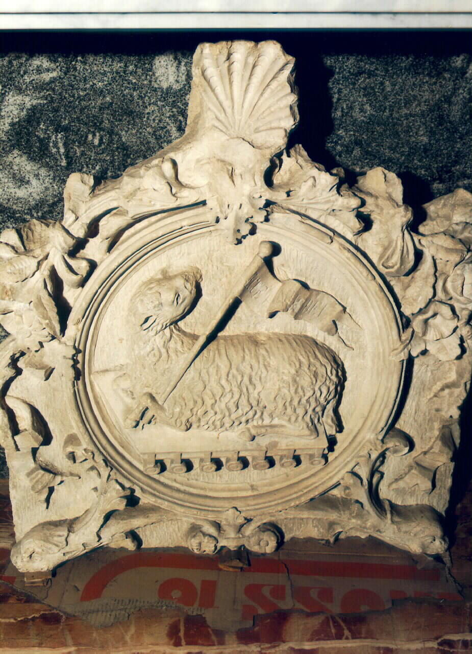 agnello col libro dei sette sigilli (rilievo) - ambito siciliano (Seconda met&ag