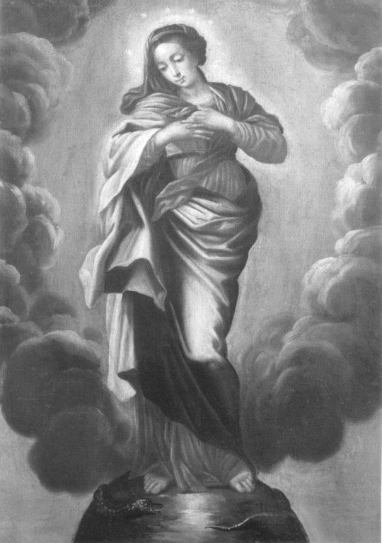 Madonna Immacolata (dipinto) - ambito romano (prima met&agrave; sec. XIX)