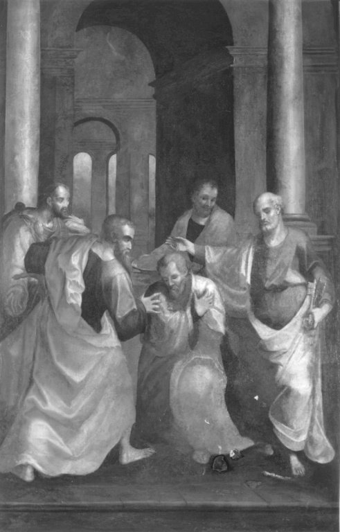 battesimo di San Pudente (dipinto) by Betti Biagio (maniera) (fine/inizio secc. 