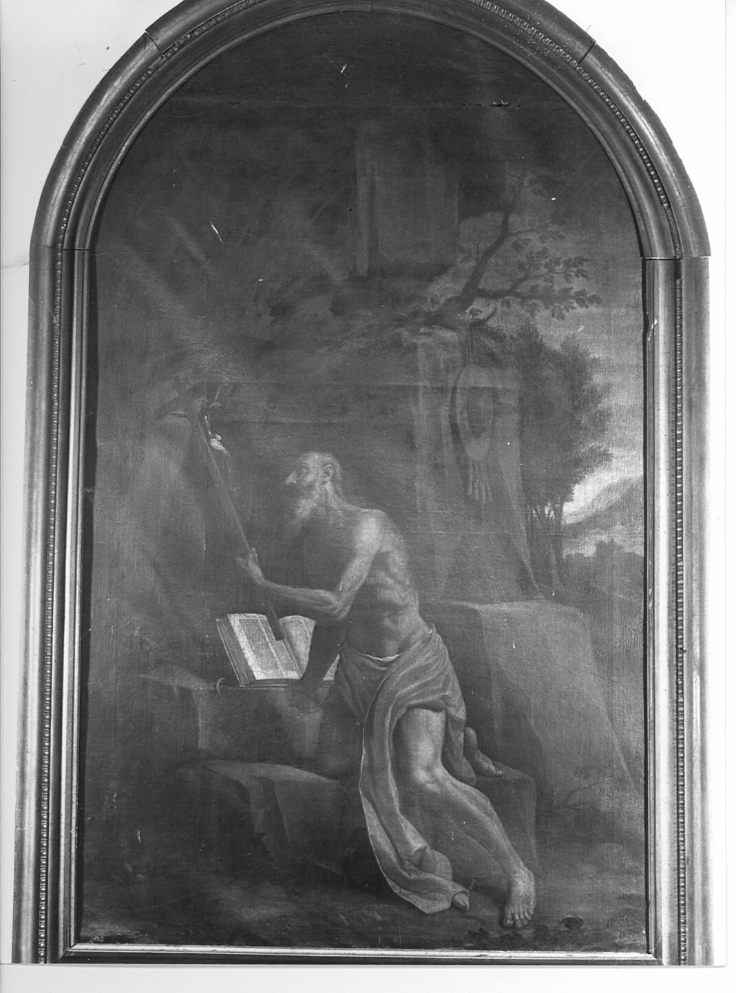 San Girolamo in meditazione (dipinto) di Cavagna Gian Paolo (fine/inizio secc. X