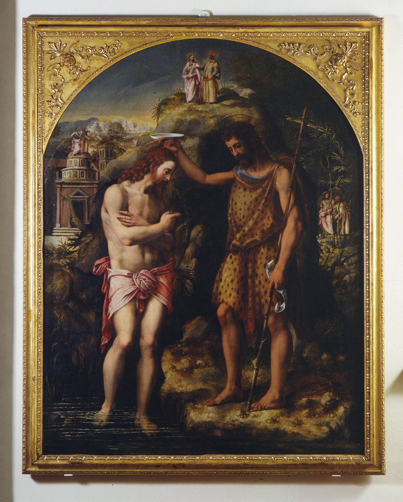 Battesimo di Cristo; tentazioni di Cristo (dipinto) di Michele di Ridolfo del Gh