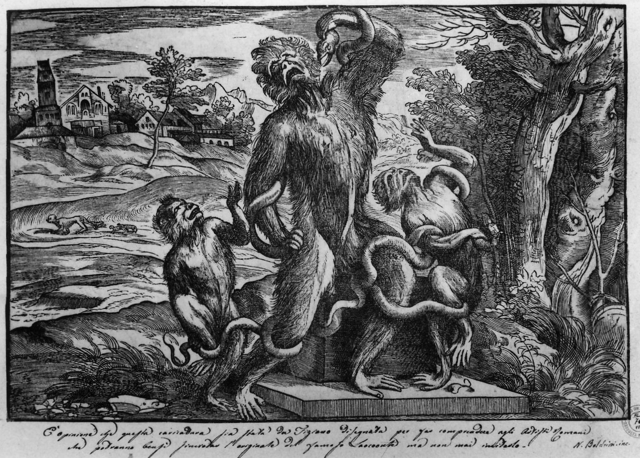 Caricatura del Laocoonte