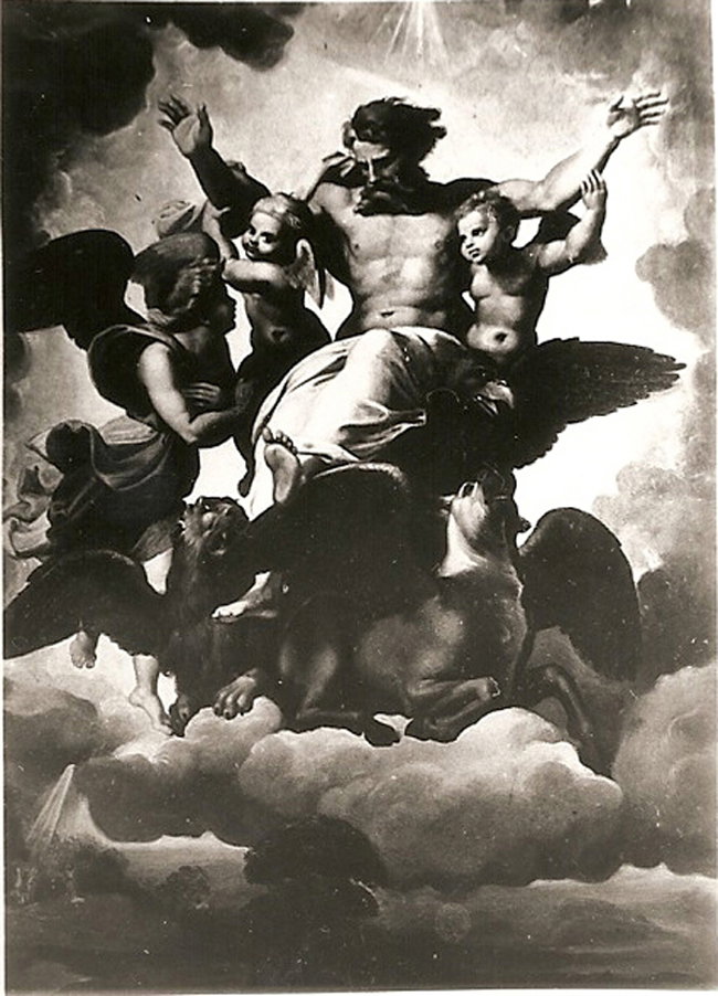 visione di Ezechiele (dipinto, opera isolata) - ambito Italia centrale (?) (seco