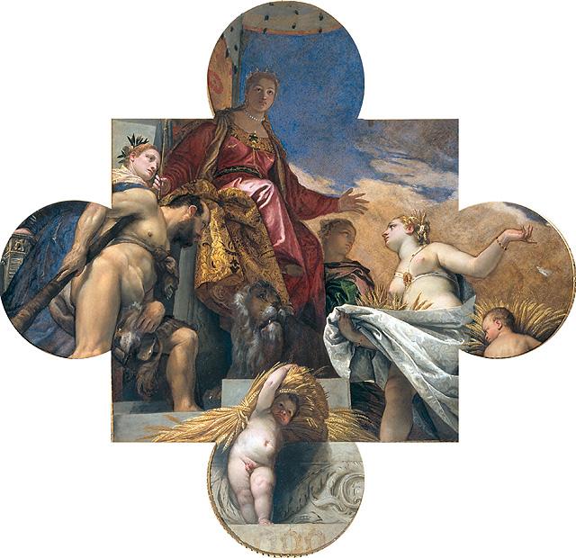 Venezia riceve l'omaggio di Ercole e Cerere (dipinto) di Caliari Paolo dett