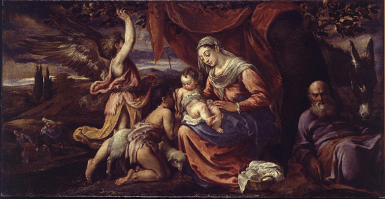 riposo nella fuga in Egitto (dipinto) by Da Ponte Jacopo detto Jacopo Bassano (s