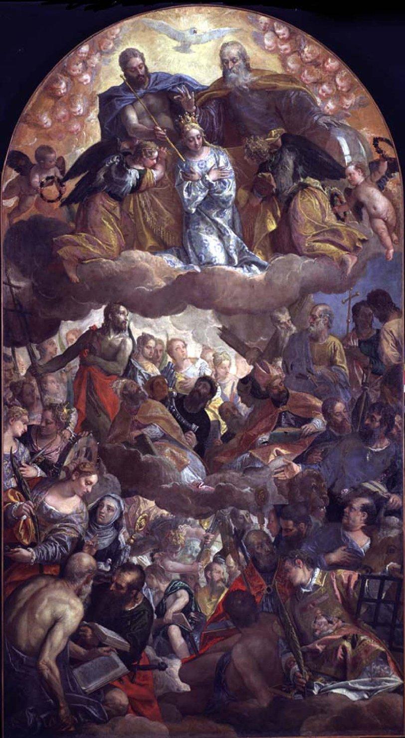 incoronazione di Maria Vergine (dipinto) di Caliari Paolo detto Veronese (sec. X