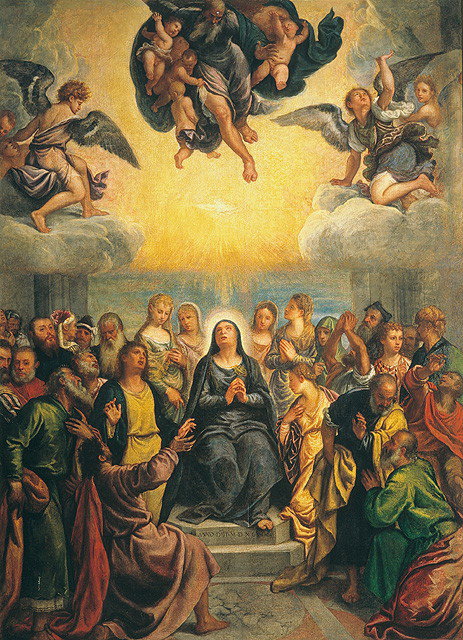 Pentecoste (dipinto, opera isolata) di Polidoro de Renzi detto Polidoro da Lanci