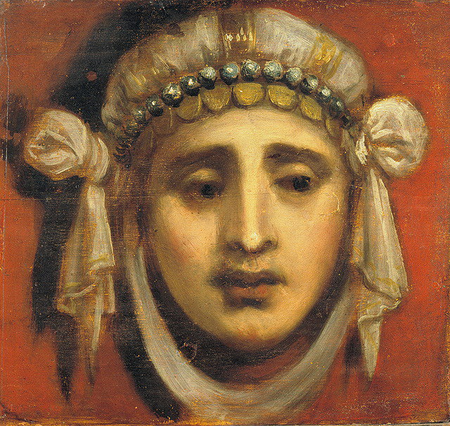 mascherone femminile (dipinto, elemento d'insieme) by Vecellio Tiziano (e a