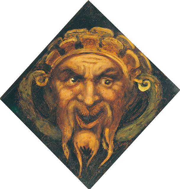 mascherone (elemento d'insieme, dipinto) by Vecellio Tiziano (e aiuti) (sec