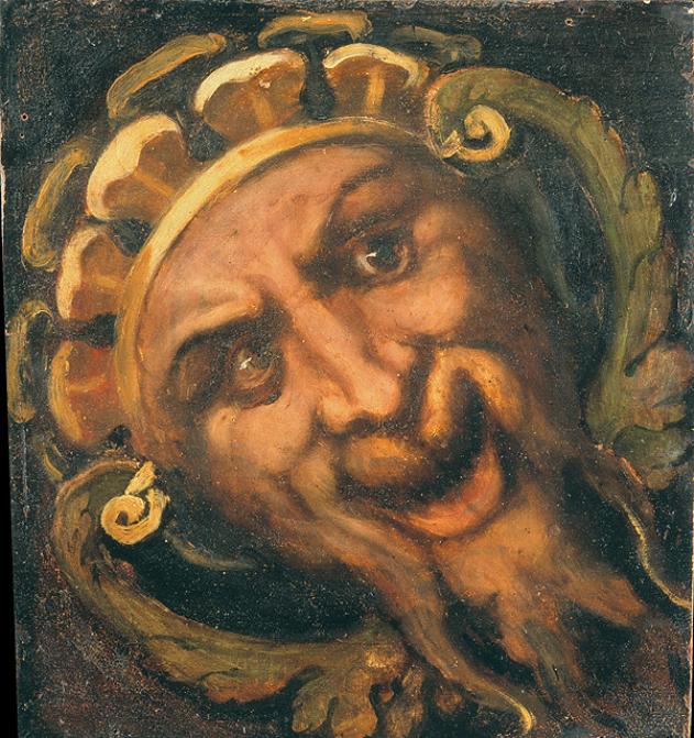 mascherone (dipinto, opera isolata) di Vecellio Tiziano (prima met&agrave; sec. 