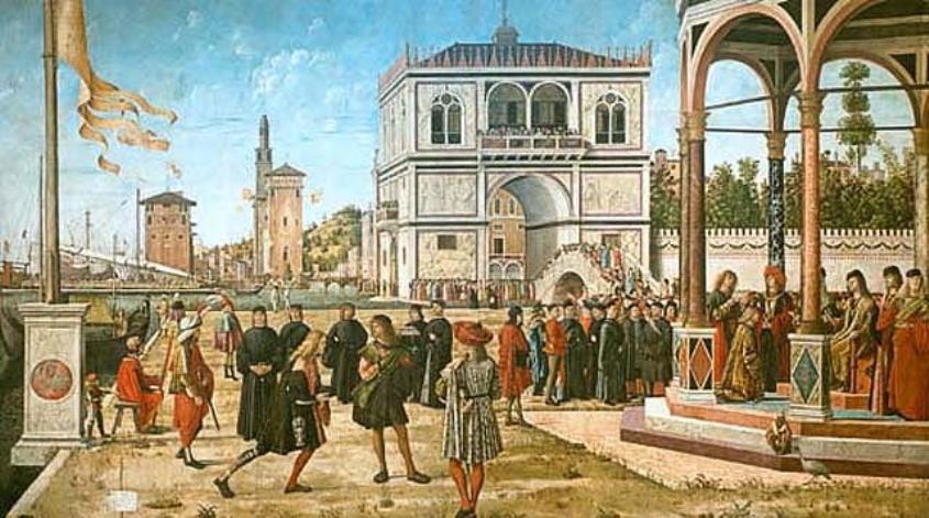 ritorno degli ambasciatori (dipinto, opera isolata) by Carpaccio Vittore (sec. X