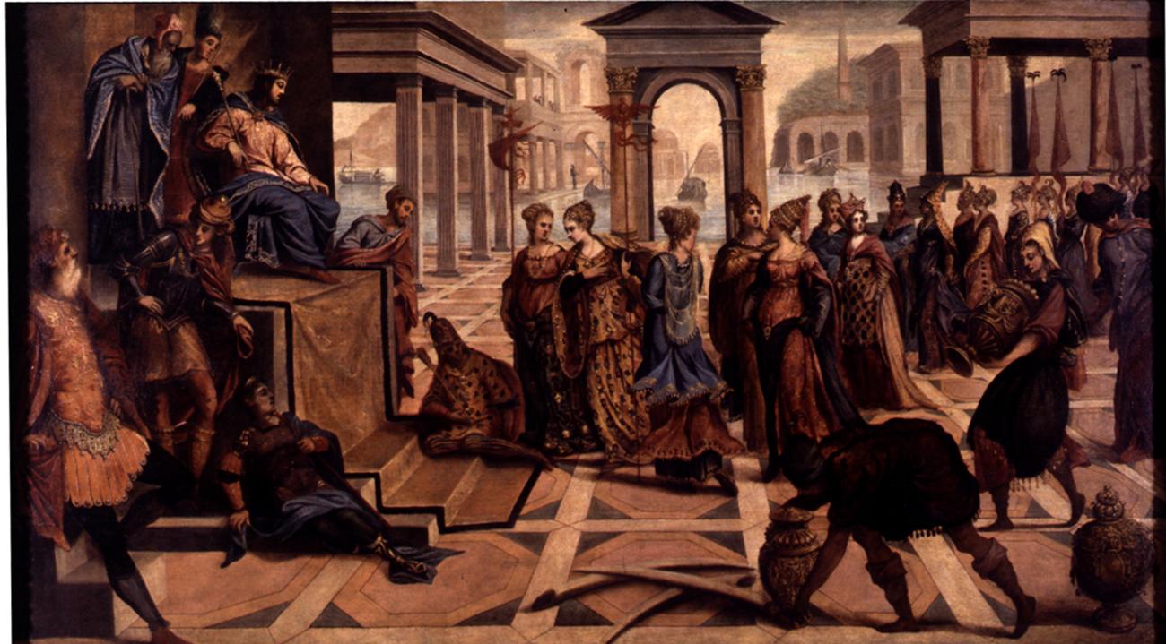Salomone e la regina di Saba (dipinto) by Robusti Jacopo detto Jacopo Tintoretto