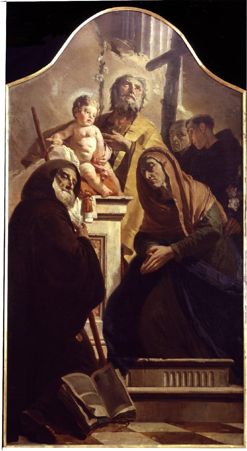 San Giuseppe con Gesu' Bambino e i SS. Francesco di Paola, Anna, Antonio e 