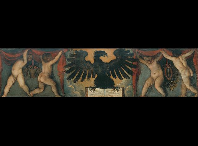 simbolo di San Giovanni Evangelista: aquila (dipinto, elemento d'insieme) b