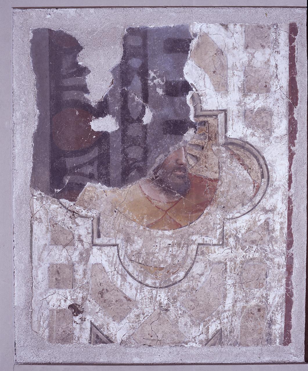 figura profetica in frammento pittorico di Andrea Orcagna e aiuti (sec. XIV)