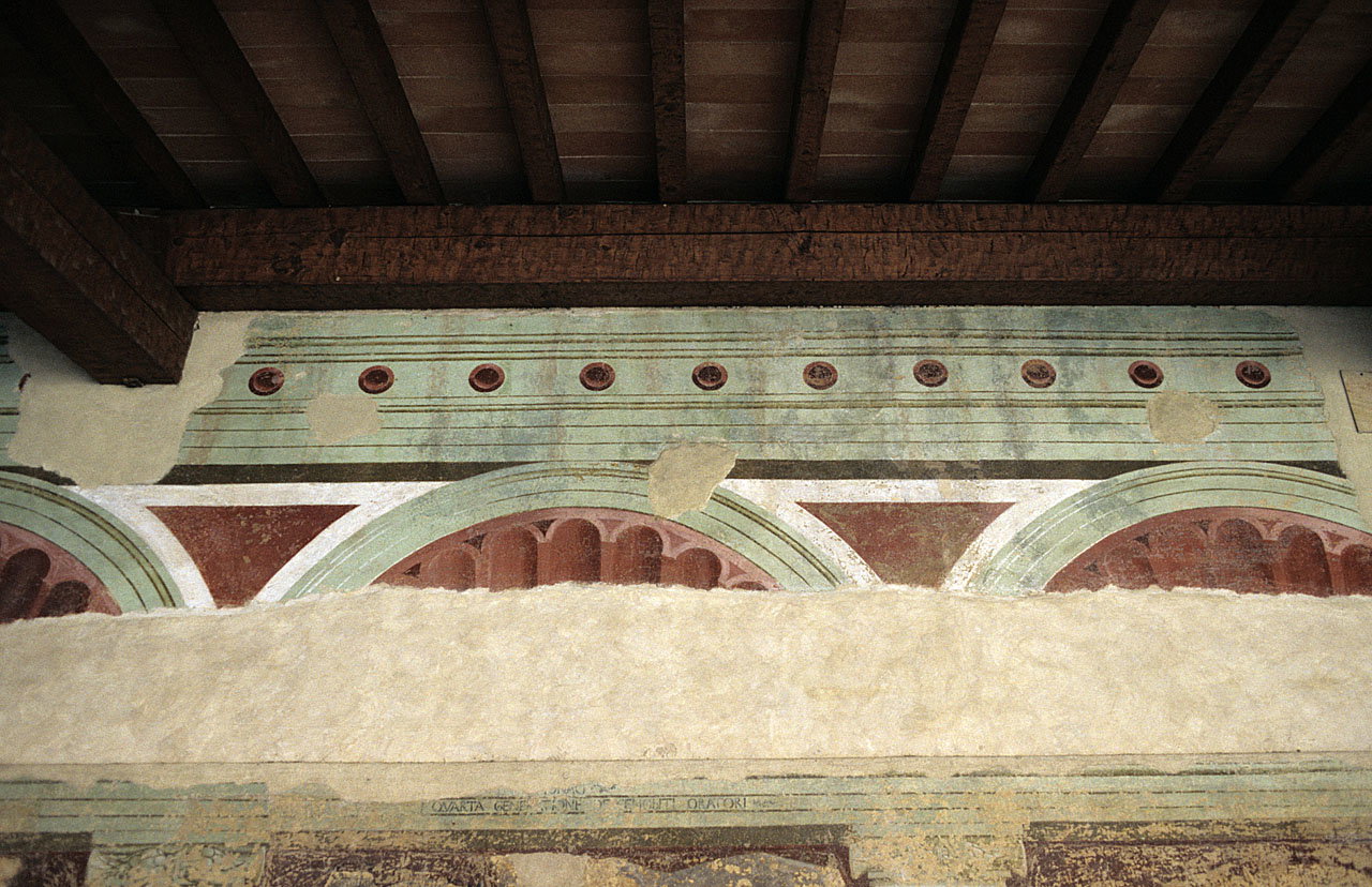 elementi architettonici (dipinto murale, frammento) by Paolo Uccello (attribuito