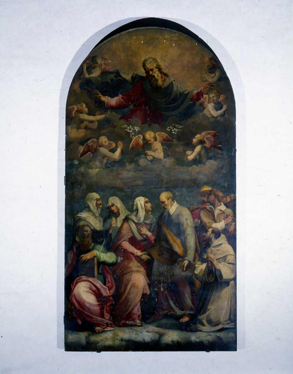 incontro di Sant'Anna e San Gioacchino alla porta aurea (dipinto) di Michel