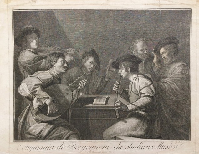 Compagnia di borgognoni che studian musica, compagnia di borgognoni che studiano 
