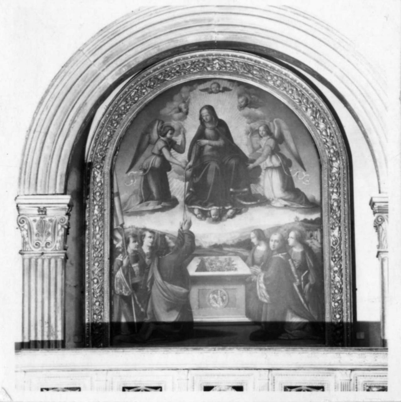 San Tommaso riceve la cintura dalla Madonna Assunta (dipinto) di Bigordi Ridolfo