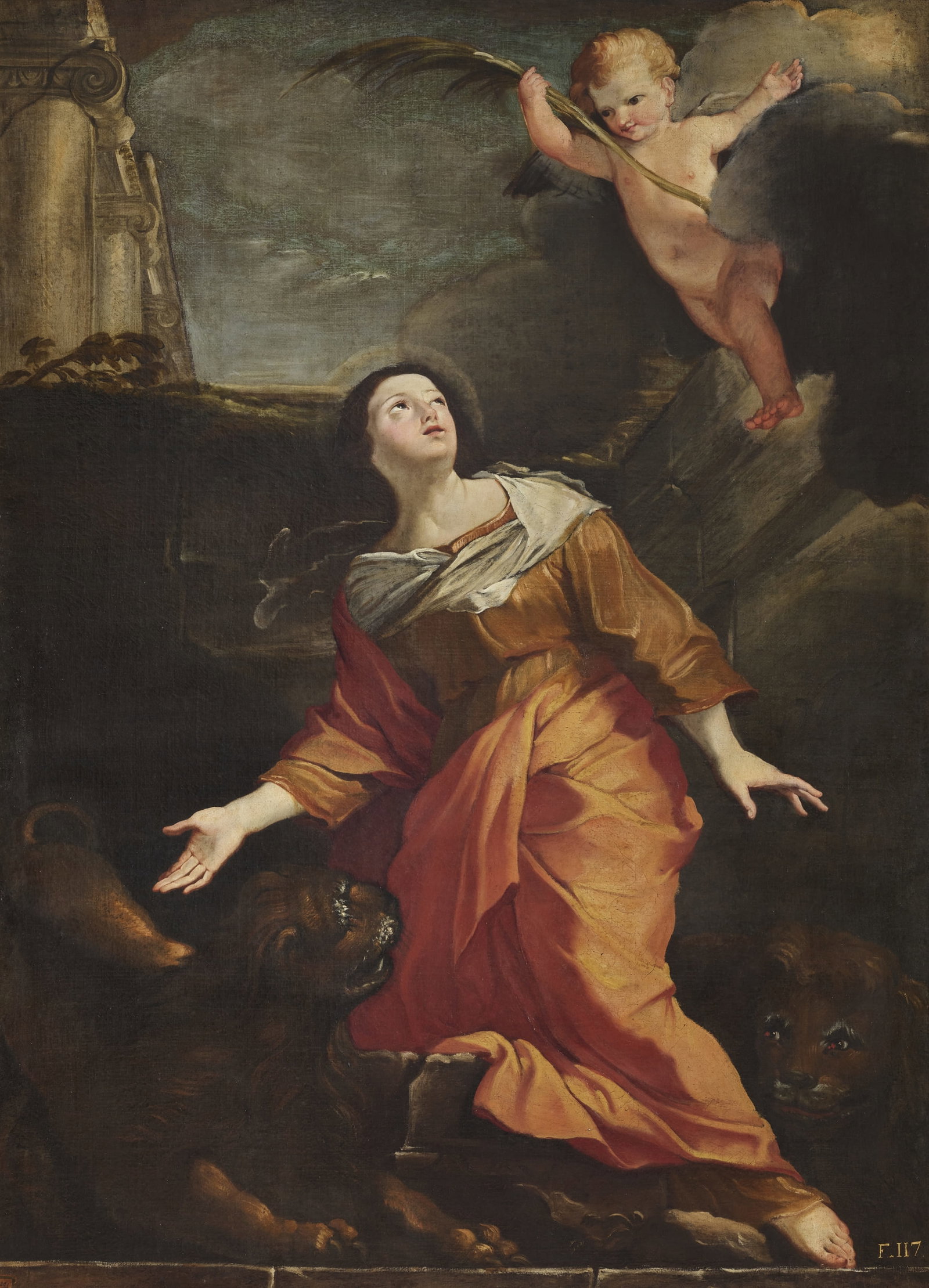 Santa Eufemia (dipinto) di Camassei Andrea (attribuito) (secondo quarto sec. XVI