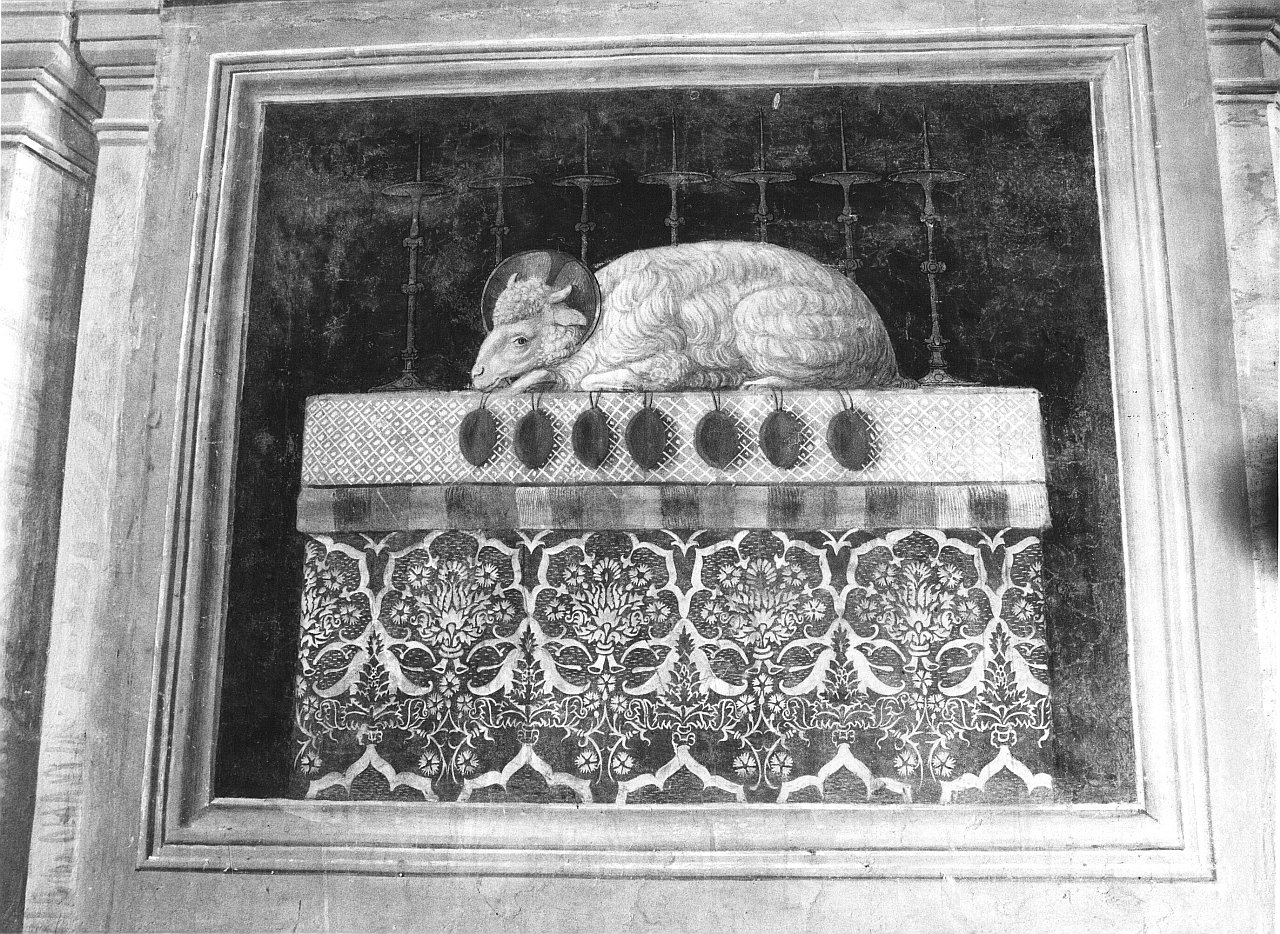 visione dell'Agnello col libro dei sette sigilli (dipinto murale) by Gozzol