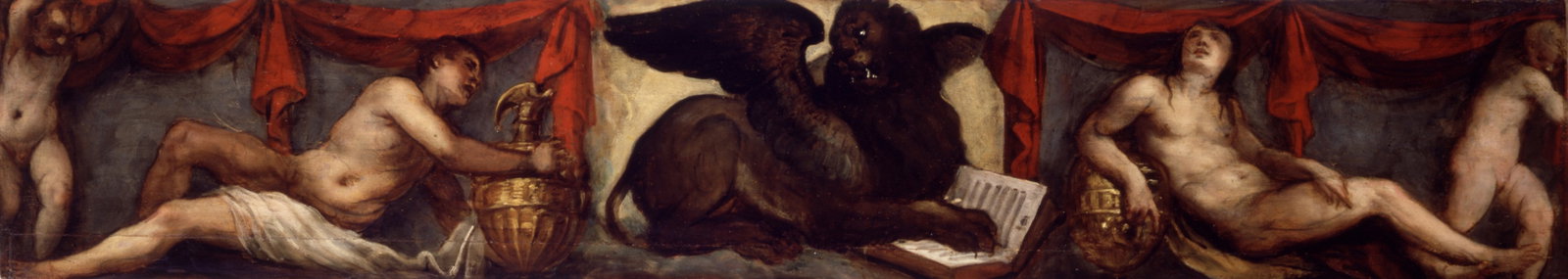 simbolo di San Marco Evangelista: leone (dipinto, opera isolata) by Vecellio Tiz