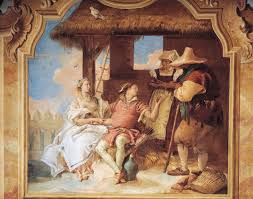 commiato di Angelica e Medoro dai contadini (dipinto, elemento d'insieme) d