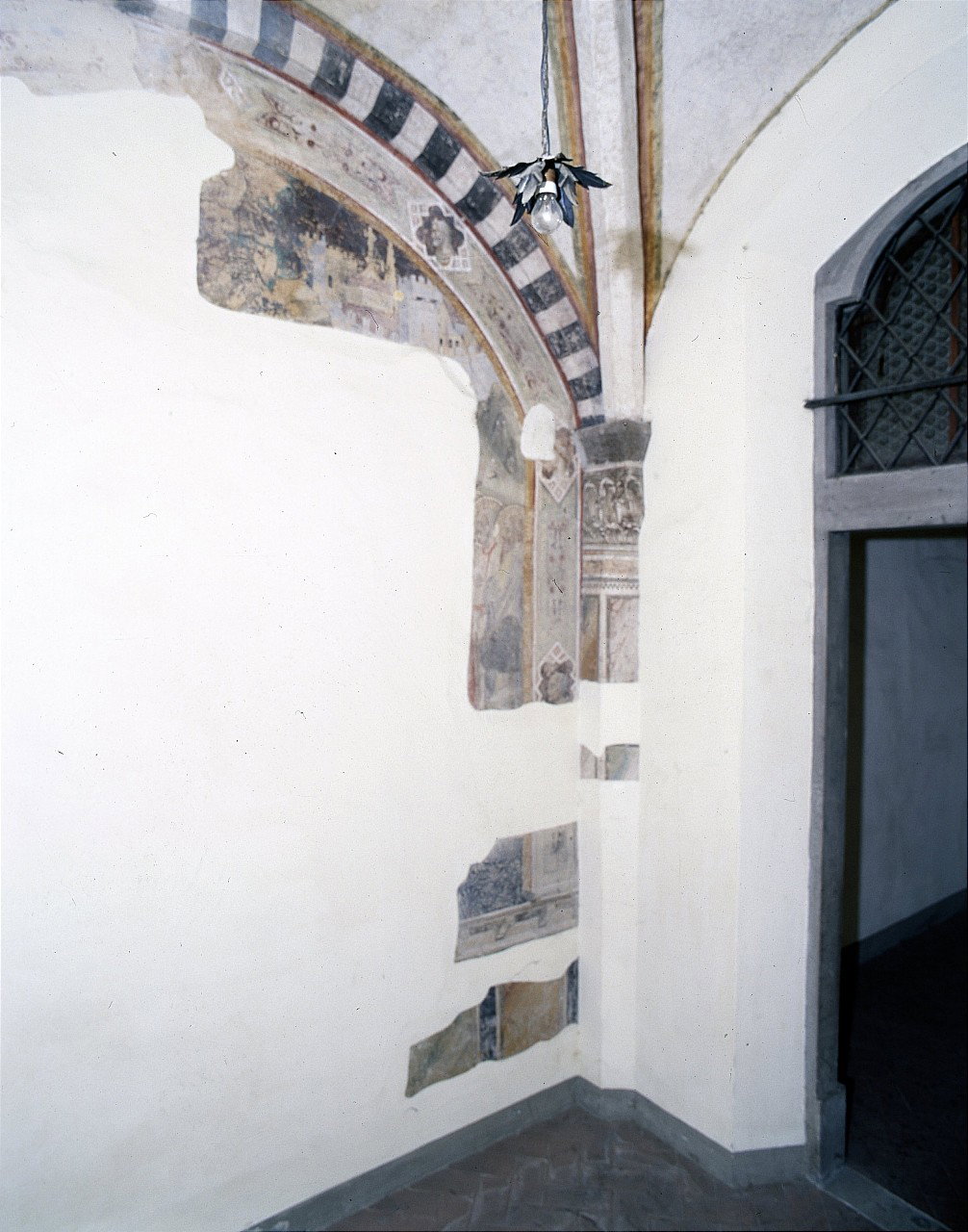 santi/ castello (dipinto murale, ciclo) by Gaddi Agnolo (sec. XIV)