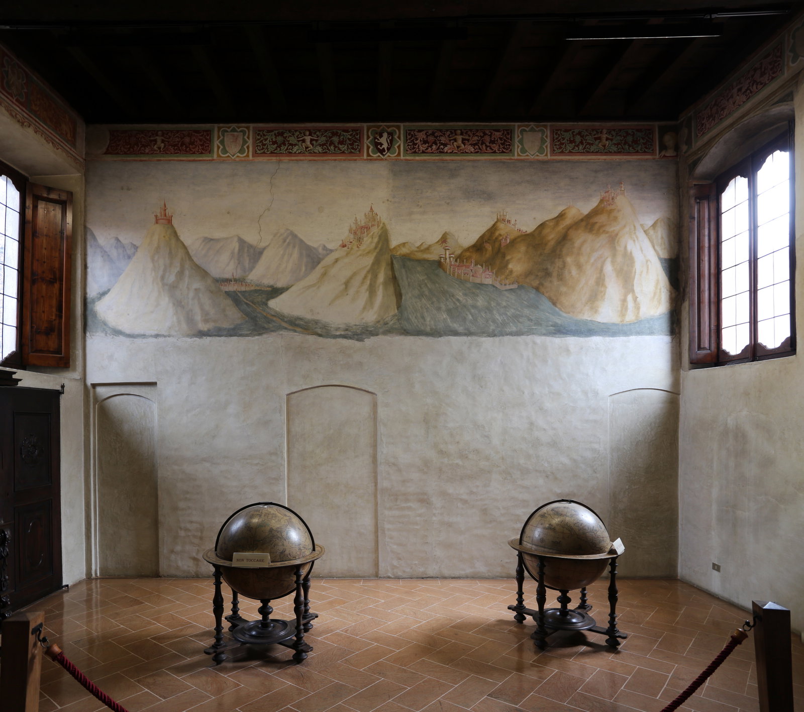 Veduta di Veszpr&egrave;m (dipinto) by Masolino da Panicale; Lorenzo di Pietro (