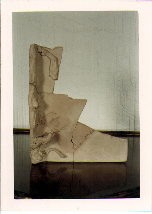 CAVALLO E LEONE (SCULTURA, FRAMMENTO) - AMBITO ROMANO (SEC. XVII)