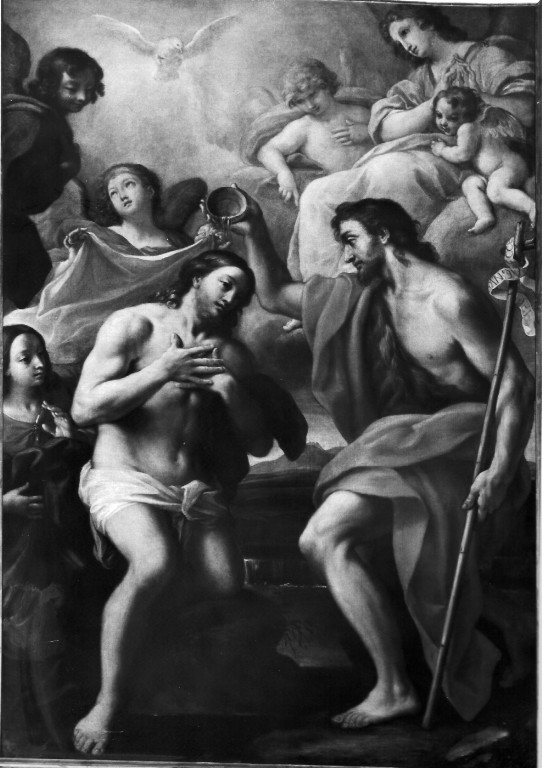 battesimo di Cristo (dipinto) di Calandrucci Giacinto (attribuito) (sec. XVII)