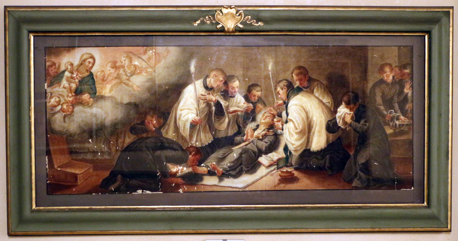 bozzetti a tempera per le storie di san stanislao kostka 09 morte di san stanisl