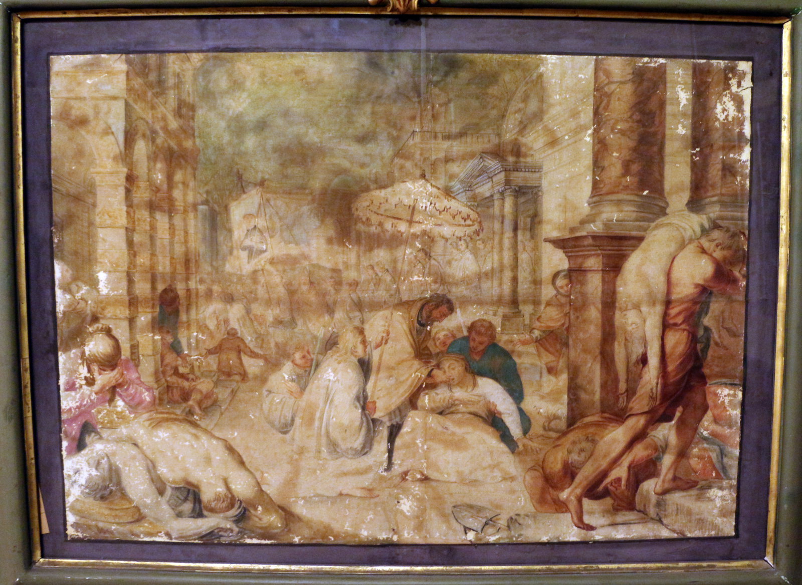 bozzetti a tempera per le storie di san stanislao kostka 11 lublino liberata dal