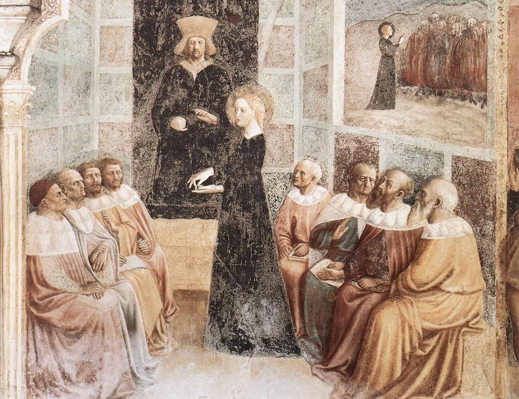 Storie di Santi. Annunciazione. Crocifissione (decorazione pittorica) by Tommaso