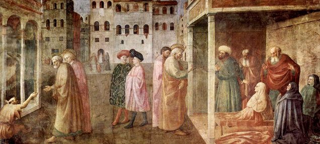 Episodi della Genesi e storie della vita di san Pietro (dipinto, ciclo) di Fini  Public domain