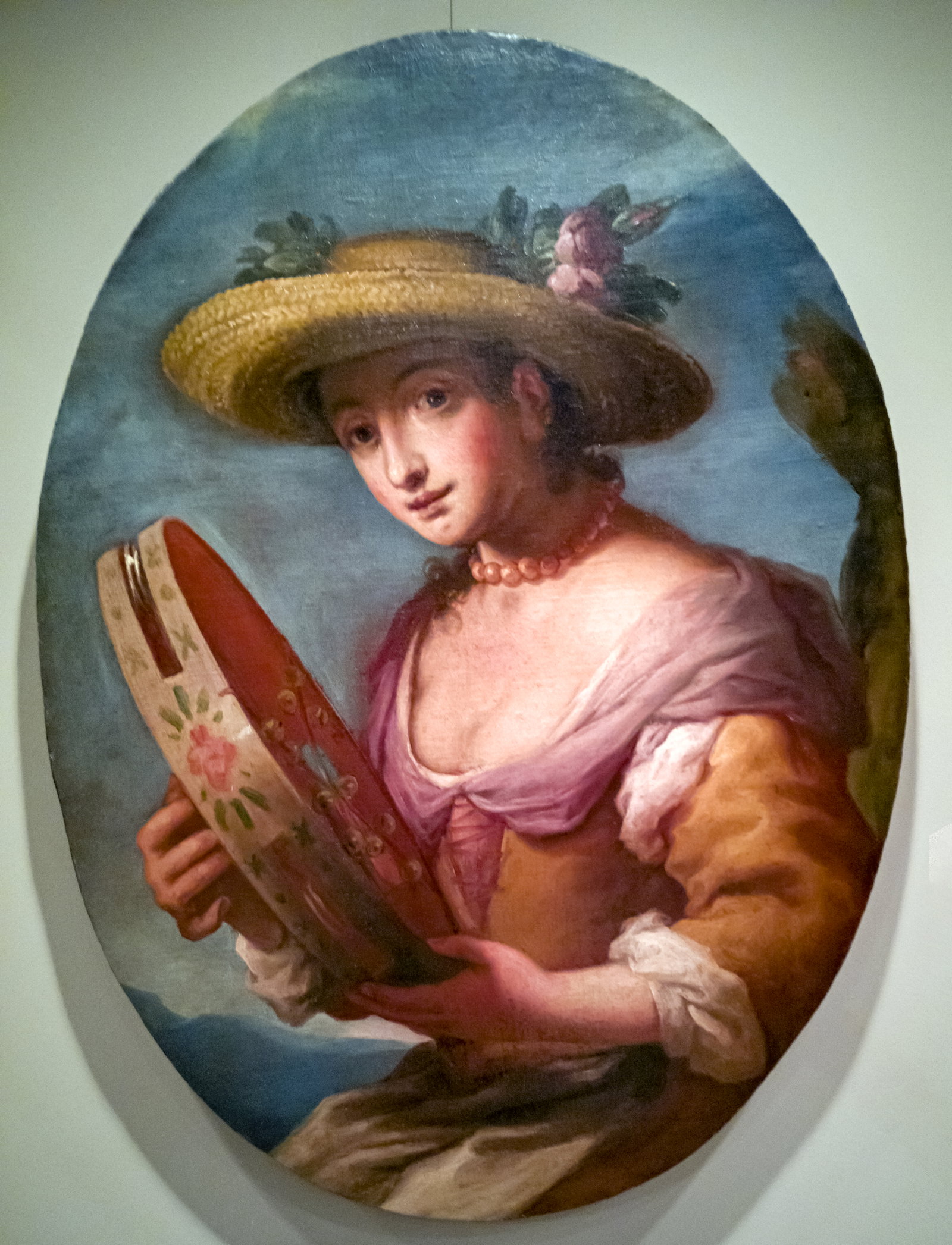 ragazza col tamburello
