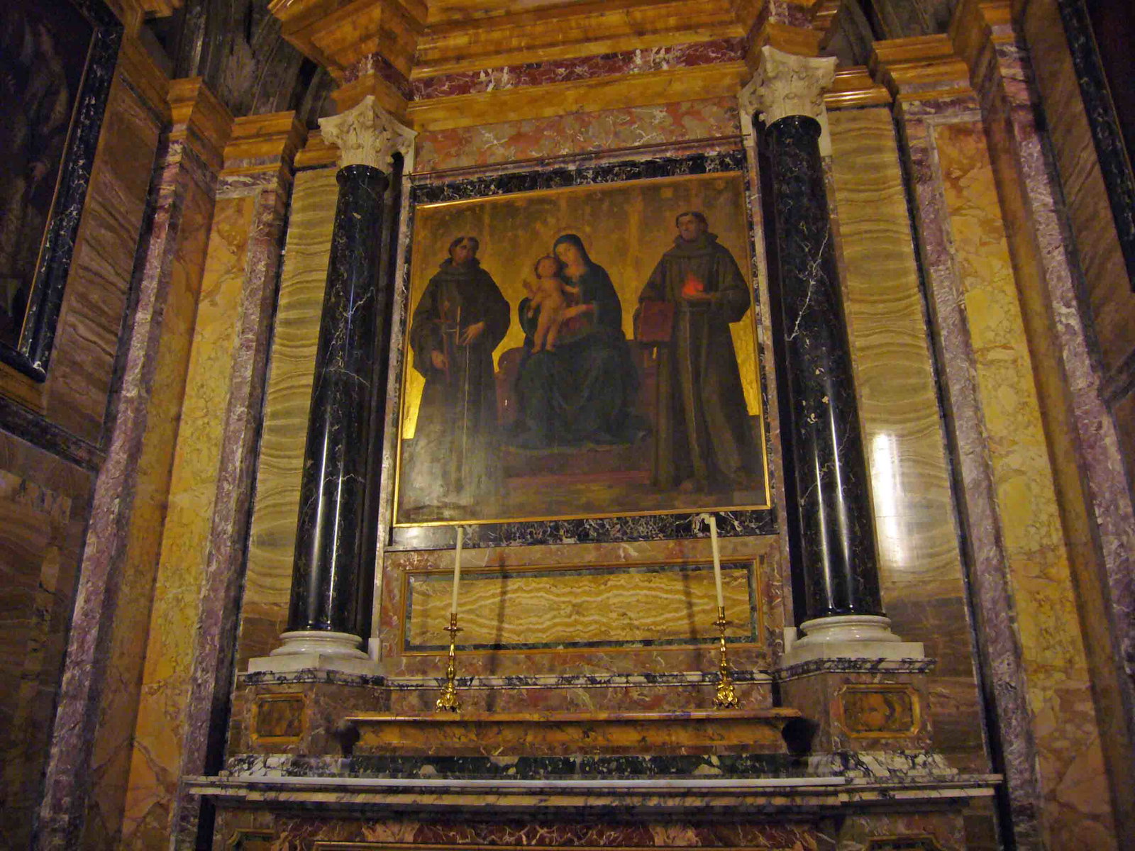 Madonna con Bambino e Santi (dipinto) di Aquili Antonio detto Antoniazzo Romano 