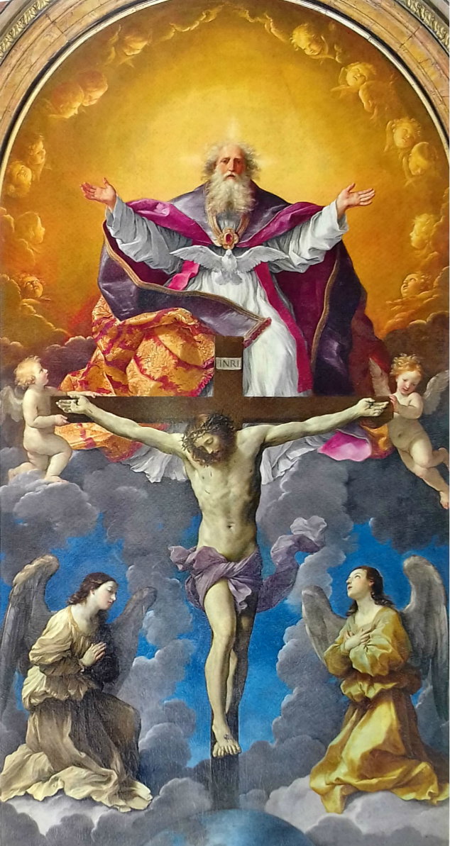 Trinit&agrave; (pala d'altare) by Reni Guido (sec. XVII)