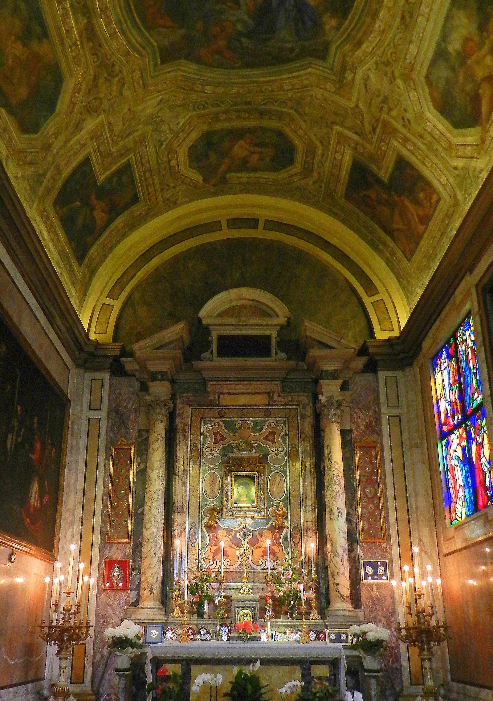 &Eacute;glise Santa Maria in Via, chapelle au puits