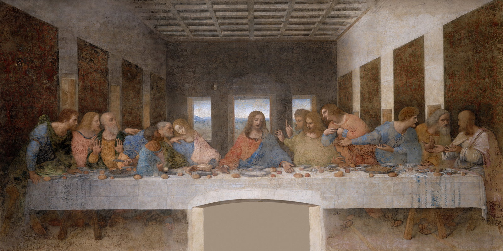 ultima cena (dipinto, elemento d'insieme) by Leonardo da Vinci (sec. XV)