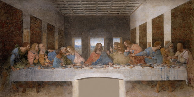 Ultima cena (dipinto, elemento d'insieme) by Leonardo da Vinci (sec. XV) Public domain