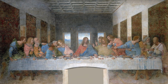 Ultima cena (dipinto, elemento d'insieme) by Leonardo da Vinci (sec. XV) Public domain