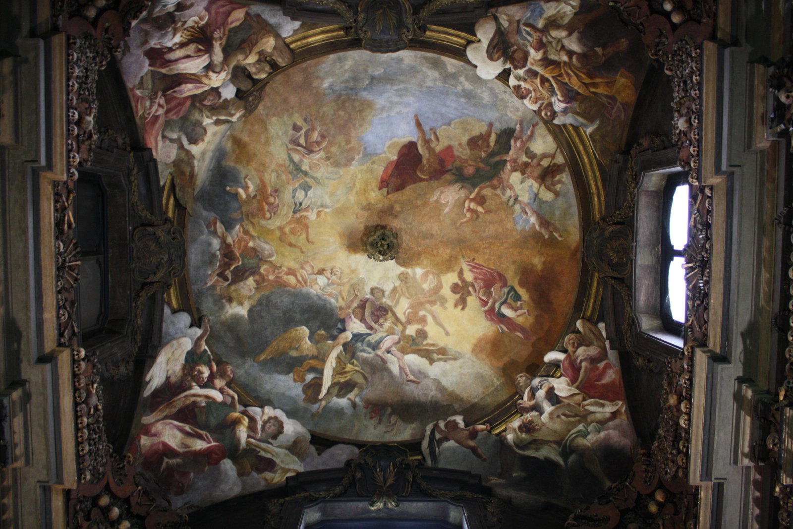 Ossuary fresco in San Bernardino alle ossa in Milan