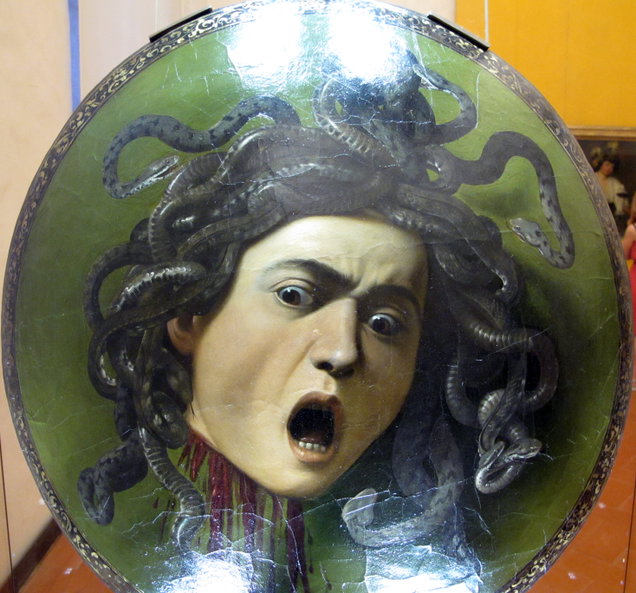 Testa di Medusa (dipinto) by Merisi Michelangelo detto Caravaggio (sec. XVI) CC BY-SA 4.0 | Francesco Bini